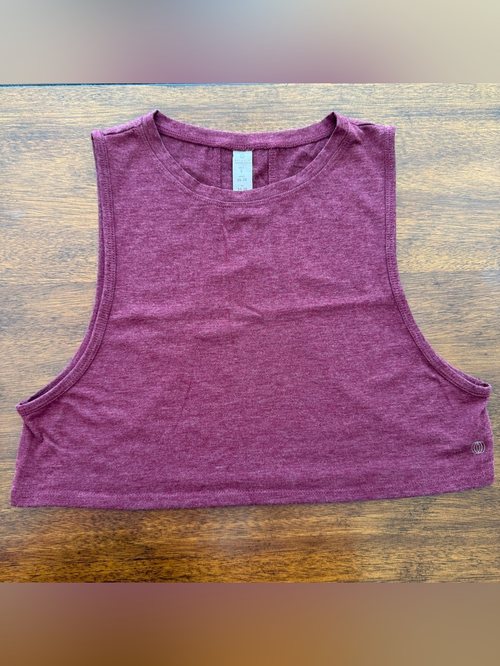 Balance Collection LooseโFit Cropped Tank โ Burgundy (Size S)